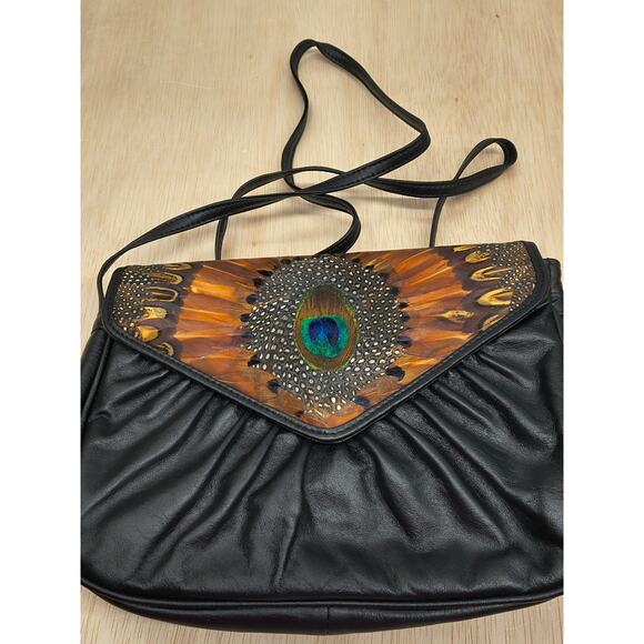 Vintage Lee Sands Hawaii Genuine Pheasant  Handbag Purse & Coin Purse - Picture 2 of 16